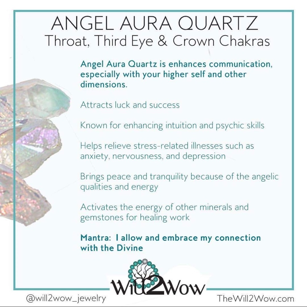 ANGEL AURA QUARTZ Hoop Earrings - Picture 5 of 5